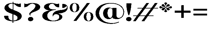 Molgrine Bold Expanded Font OTHER CHARS