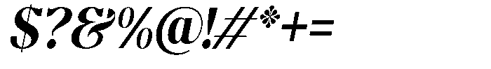 Molgrine Bold Semi Condensed Italic Font OTHER CHARS