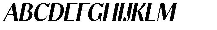Molgrine Bold Semi Condensed Italic Font UPPERCASE