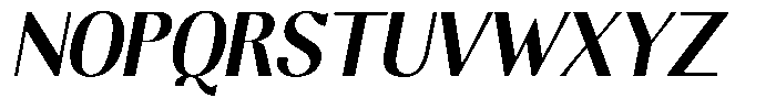 Molgrine Bold Semi Condensed Italic Font UPPERCASE