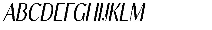 Molgrine Condensed Italic Font UPPERCASE