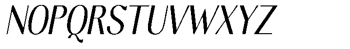 Molgrine Condensed Italic Font UPPERCASE