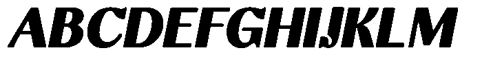 Molgrine Contrast Black Italic Font UPPERCASE