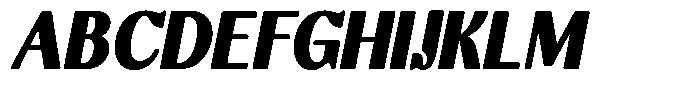 Molgrine Contrast Black Sm Condensed Italic Font UPPERCASE