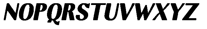 Molgrine Contrast Black Sm Condensed Italic Font UPPERCASE