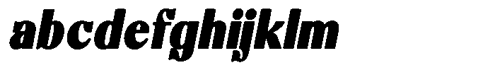 Molgrine Contrast Black Sm Condensed Italic FONT