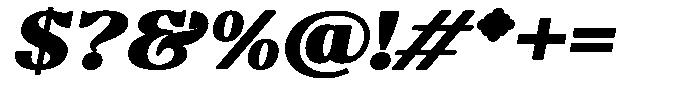 Molgrine Contrast Black Sm Ex Italic Font OTHER CHARS