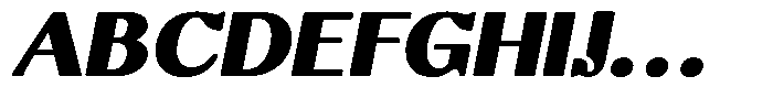Molgrine Contrast Black Sm Ex Italic Font UPPERCASE