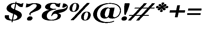 Molgrine Contrast Bold Exp Italic Font OTHER CHARS