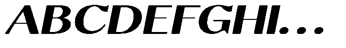 Molgrine Contrast Bold Exp Italic Font UPPERCASE