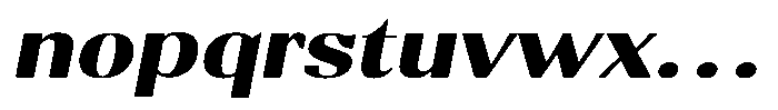 Molgrine Contrast Bold Exp Italic Font LOWERCASE