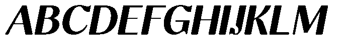 Molgrine Contrast Bold Italic Font UPPERCASE