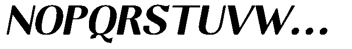 Molgrine Contrast Bold Italic Font UPPERCASE