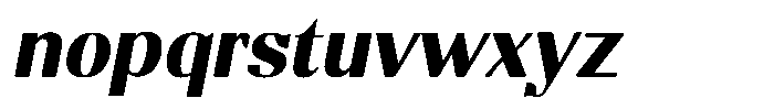 Molgrine Contrast Bold Italic Font LOWERCASE
