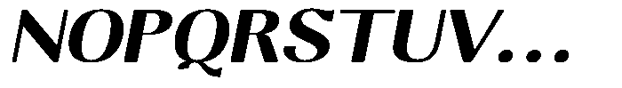 Molgrine Contrast Bold Sm Ex Italic Font UPPERCASE