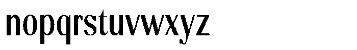 Molgrine Contrast Condensed Font LOWERCASE