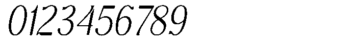 Molgrine Contrast Extra Light Condensed Italic Font OTHER CHARS