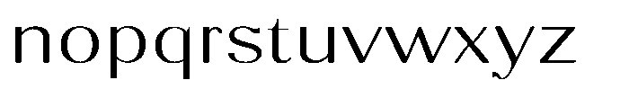 Molgrine Contrast Extra Light Exp Font LOWERCASE