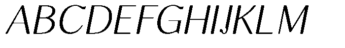 Molgrine Contrast Extra Light Italic Font UPPERCASE