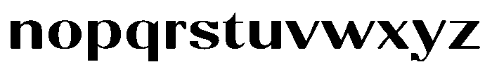 Molgrine Contrast Medium Exp Font LOWERCASE