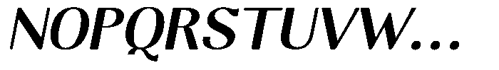 Molgrine Contrast Medium Italic Font UPPERCASE