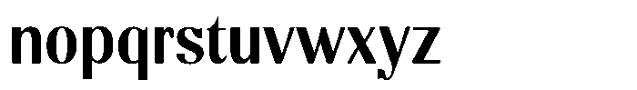 Molgrine Contrast Medium Sem Condensed Font LOWERCASE