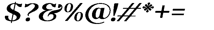 Molgrine Contrast Medium Sem Exp Italic Font OTHER CHARS