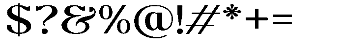 Molgrine Contrast Semi Expanded Font OTHER CHARS
