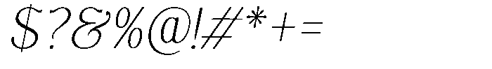 Molgrine Contrast Th Sm Condensed Italic Font OTHER CHARS