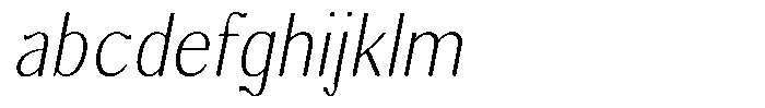 Molgrine Contrast Th Sm Condensed Italic FONT