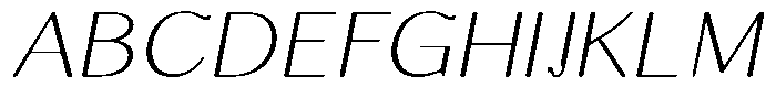 Molgrine Contrast Th Sm Ex Italic Font UPPERCASE