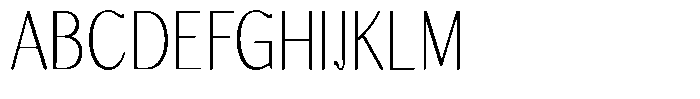 Molgrine Contrast Thin Condensed Font UPPERCASE