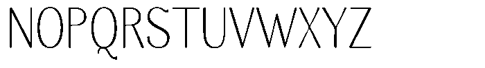 Molgrine Contrast Thin Condensed Font UPPERCASE
