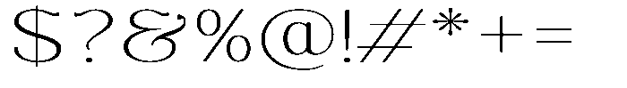 Molgrine Contrast Thin Expanded Font OTHER CHARS