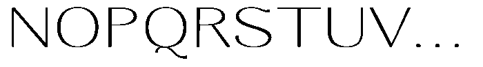 Molgrine Contrast Thin Expanded Font UPPERCASE