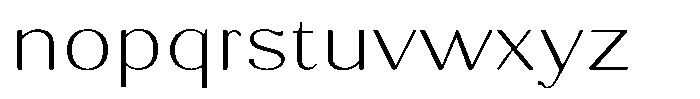 Molgrine Contrast Thin Expanded Font LOWERCASE