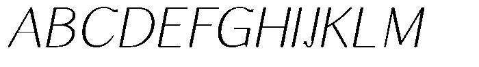 Molgrine Contrast Thin Italic Font UPPERCASE