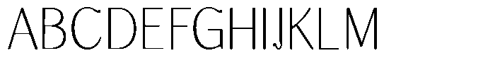 Molgrine Contrast Thin Sem Condensed Font UPPERCASE