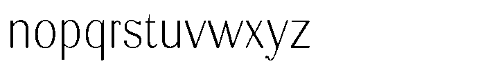 Molgrine Contrast Thin Sem Condensed Font LOWERCASE