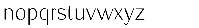 Molgrine Contrast Thin Font LOWERCASE