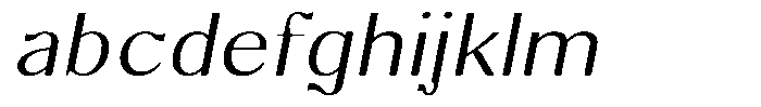 Molgrine Contrast XLt Sm Ex Italic FONT