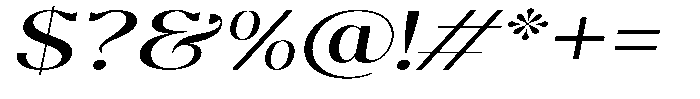 Molgrine Expanded Italic Font OTHER CHARS