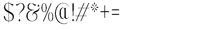 Molgrine Extra Light Condensed Font OTHER CHARS