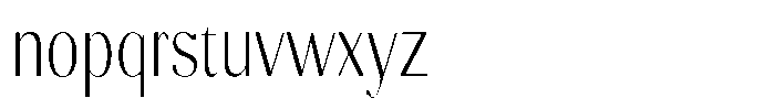 Molgrine Extra Light Condensed Font LOWERCASE