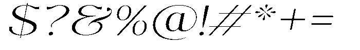 Molgrine Extra Light Exp Italic Font OTHER CHARS