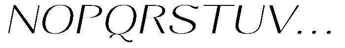 Molgrine Extra Light Exp Italic Font UPPERCASE
