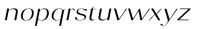 Molgrine Extra Light Exp Italic Font LOWERCASE