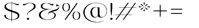 Molgrine Extra Light Expanded Font OTHER CHARS