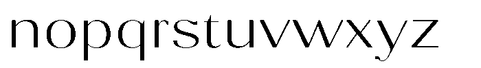 Molgrine Extra Light Expanded Font LOWERCASE