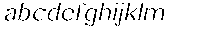 Molgrine Extra Light Sem Exp Italic FONT